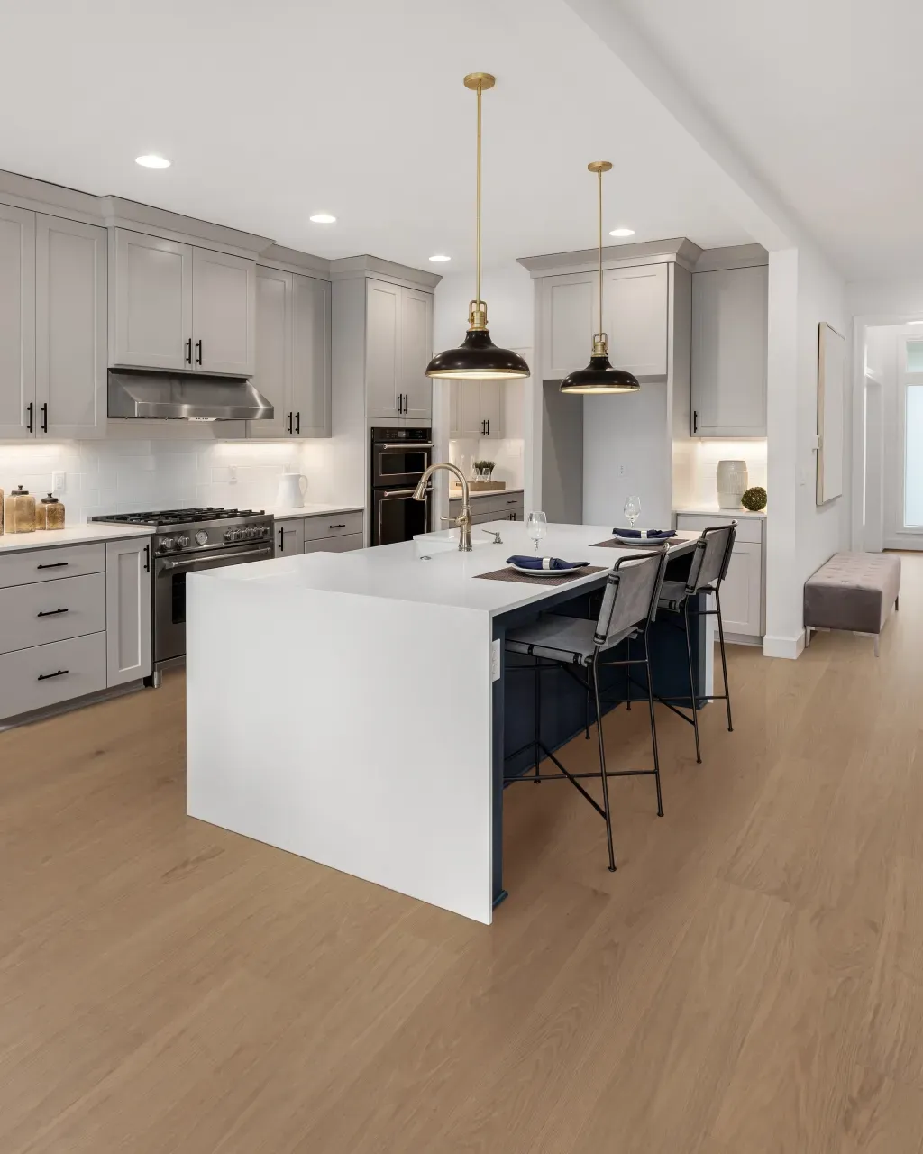 Kitchen with hardwood floors