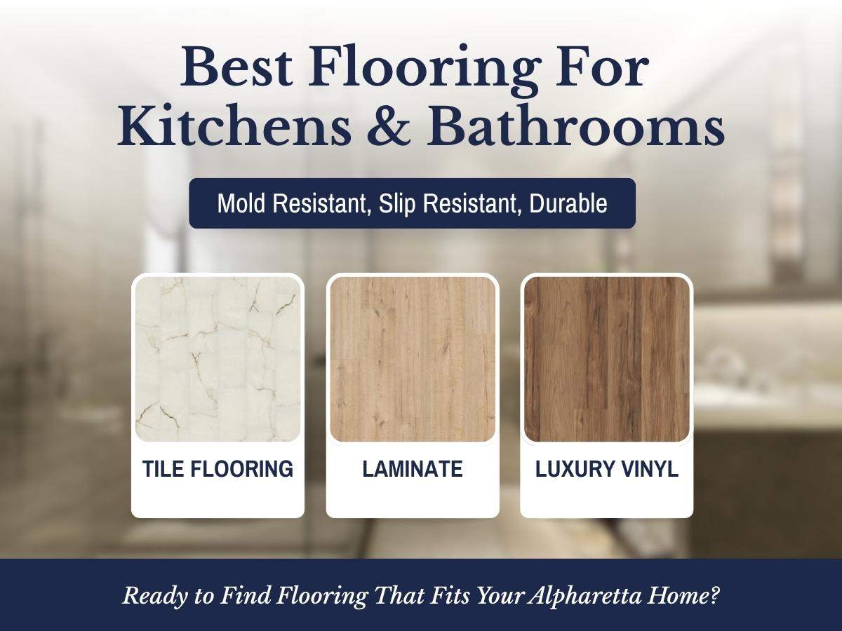 Find the best bathroom and kitchen flooring in Alpharetta.