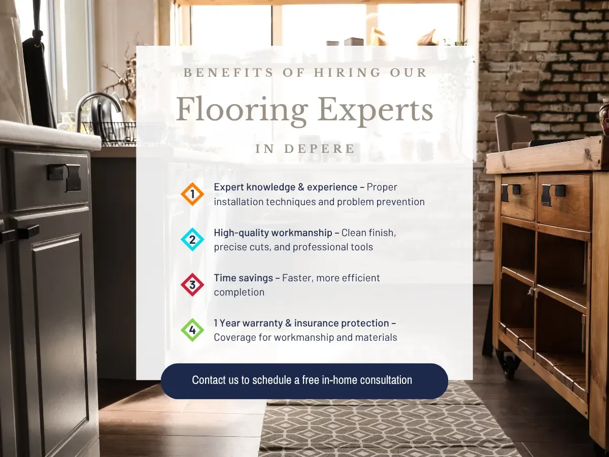 Benefits of Hiring Our Flooring Experts in Depere