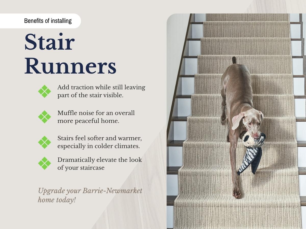 Benefits Of Installing Stair Runners in Barrie Newmarket, ON, Canada