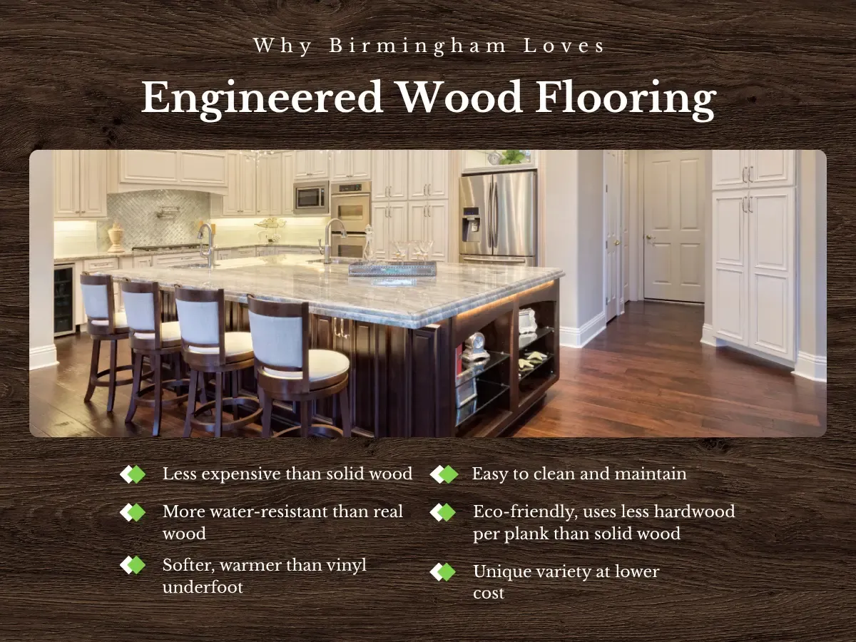 Why Birmingham Loves Engineered Wood Flooring
