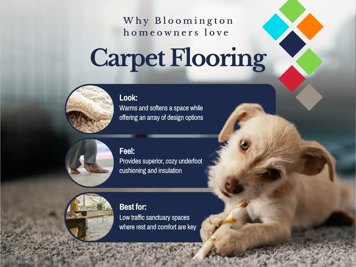 Contact our local team today for carpet installation in Bloomington, IL