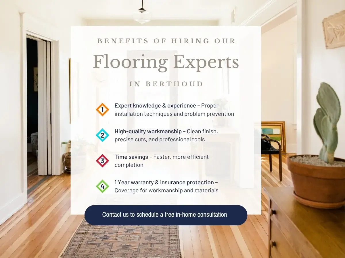 Contact our local Berthoud, CO, flooring experts today for a free consultation