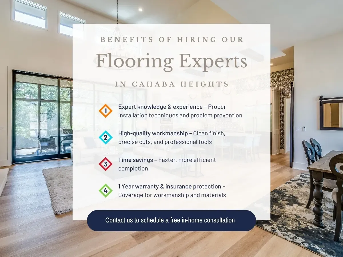 Benefits of Hiring Our Flooring Experts in Cahaba Heights