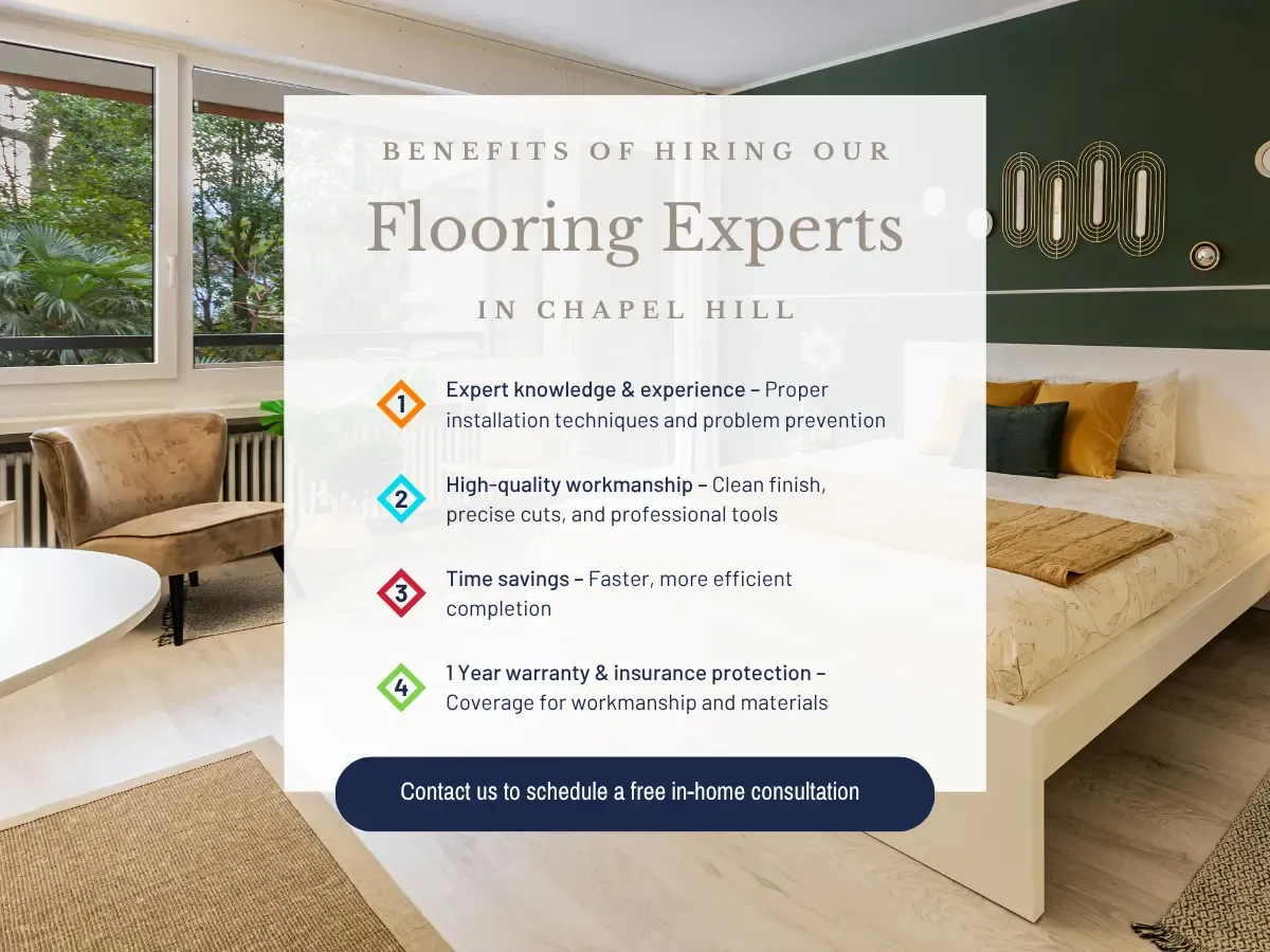 Benefits of Hiring Our Floor Experts in Chapel Hill