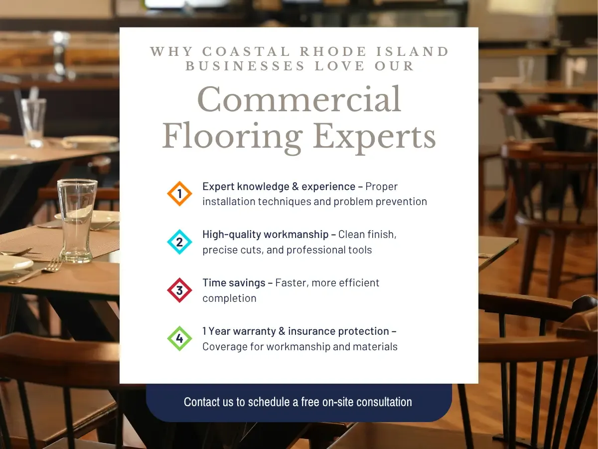 Why Coastal Rhode Island Businesses Love Our Commercial Flooring Experts