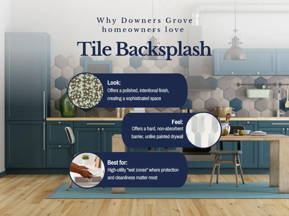 Why Downers Grove Homeowners Love Tile Backsplash