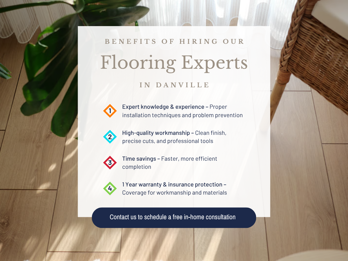 Your local source for new flooring in Danville, CA. Book your free in home consultation today!