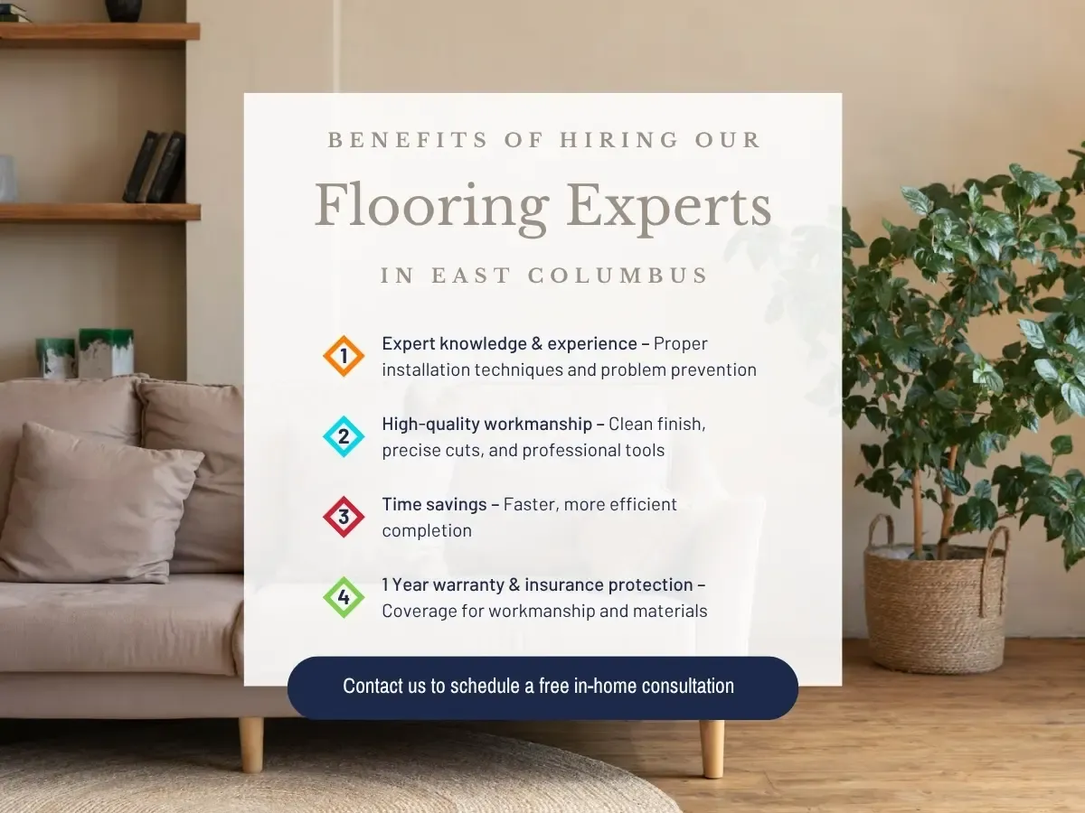 We offer expert flooring installation in Gahanna, OH, and the surrounding area.