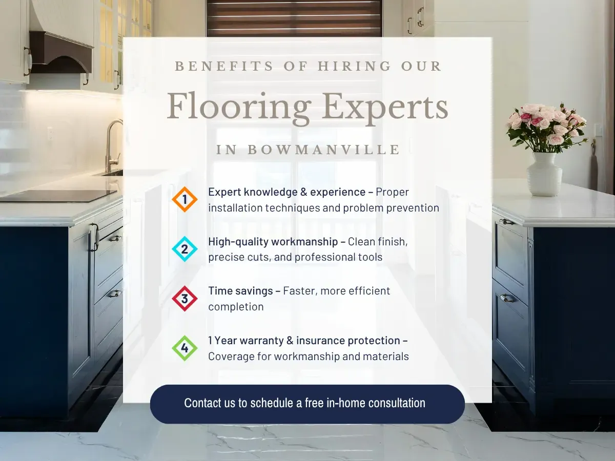 Get in touch with our Bowman flooring experts to book your free in home consultation.