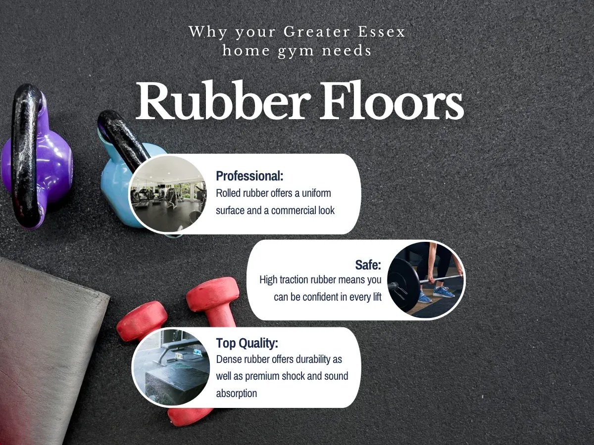Why your Greater Essex Home Gym needs Rubber Flooring