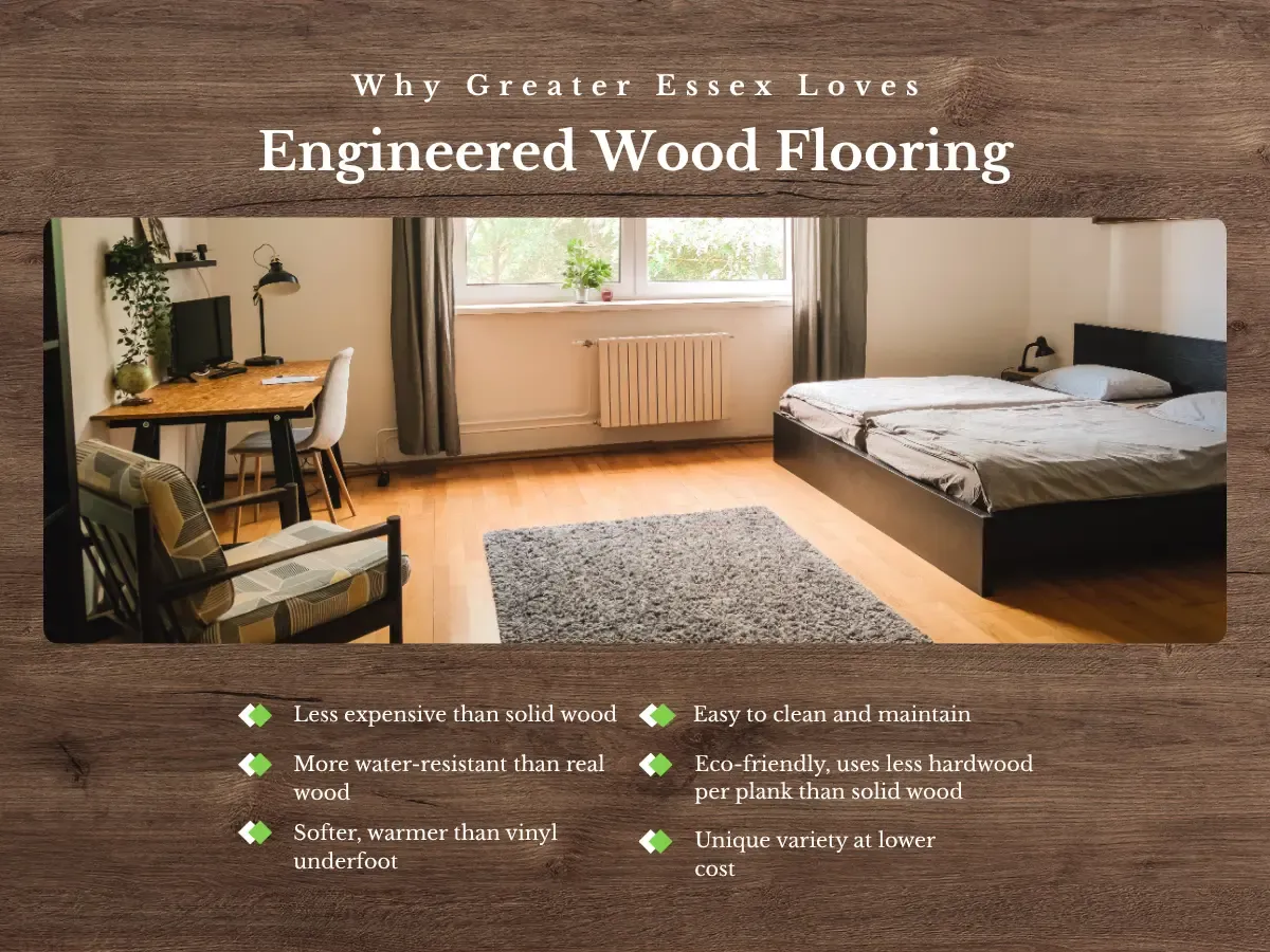Why Greater Essex Loves Engineered Wood Flooring
