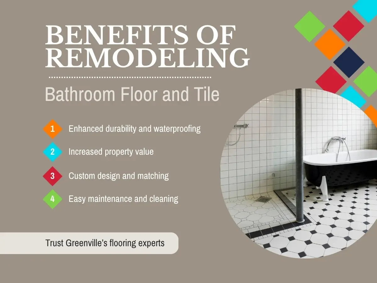 Benefits of Remodeling Bathroom Floor and Tile in Greenville, SC