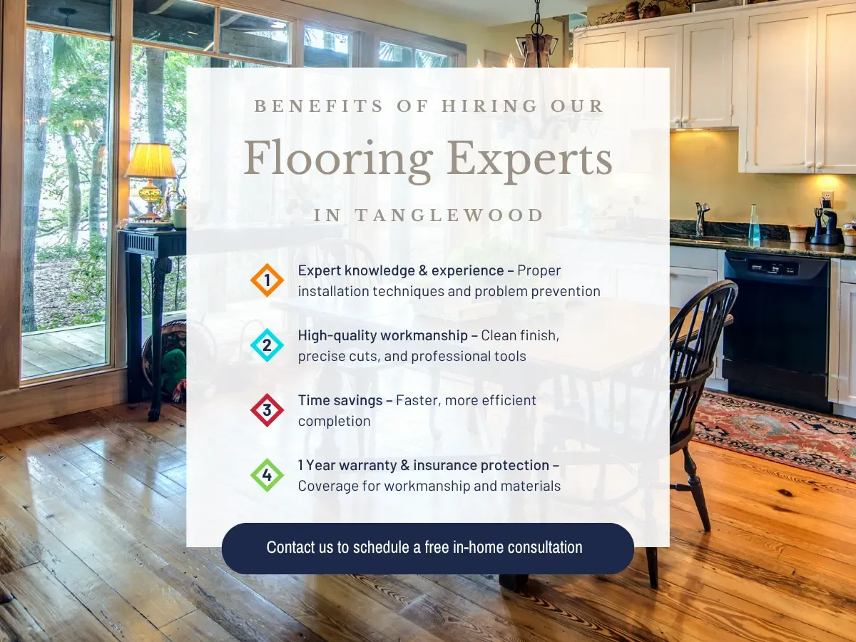 Contact our local team for flooring installation in Tanglewood, TX