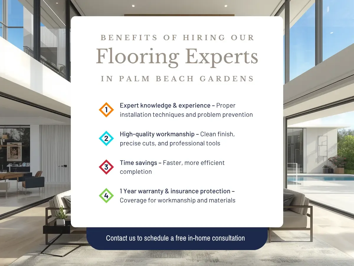 Benefits of hiring Our Flooring Experts in Palm Beach Garden