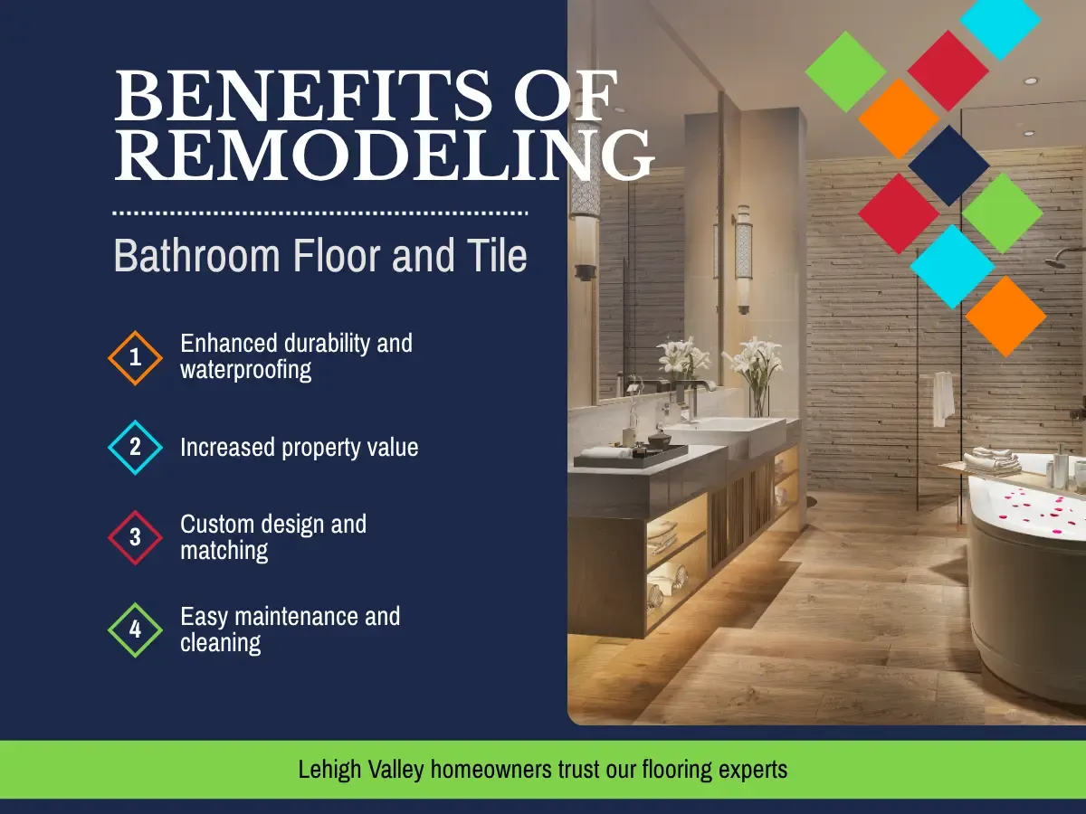 Benefits of Remodeling Bathroom Floor and Tile in Lehigh Valley