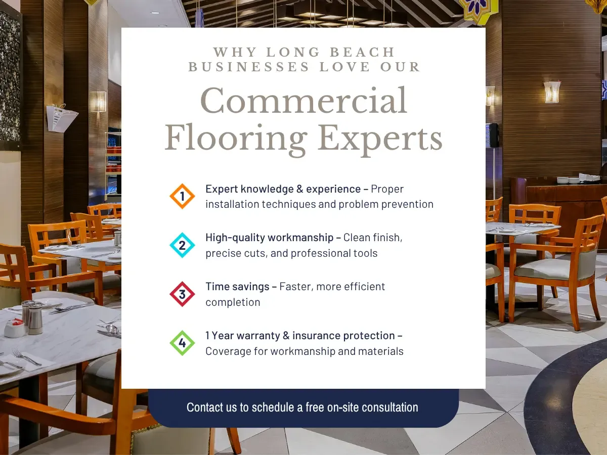 Why Long Beach Businesses Love Out Commercial Flooring Experts