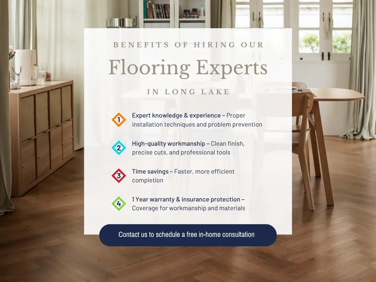 We offer expert flooring installation in Long Lake, MN and the surrounding area.