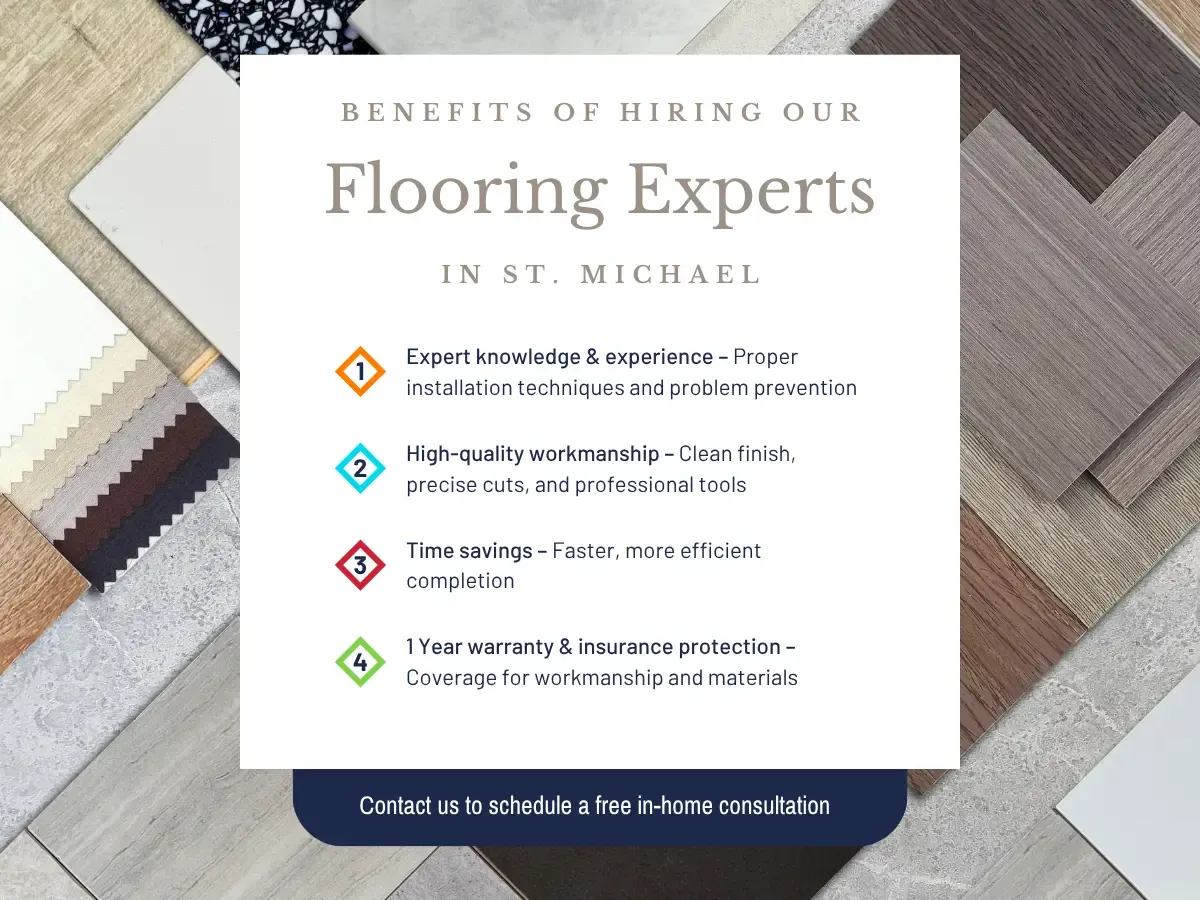 Benefits of Hiring Our Flooring Experts In ST. Michael