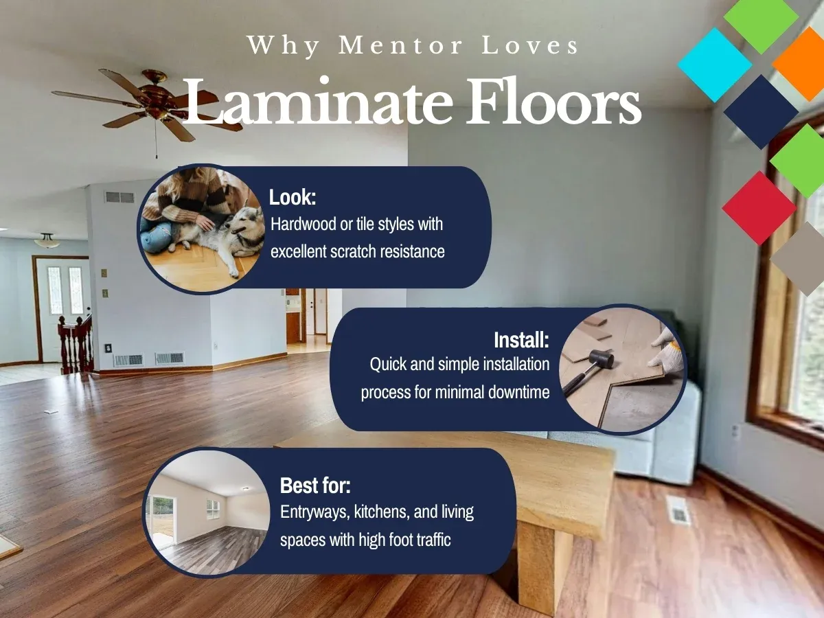 Why Mentor Love Laminate Flooring