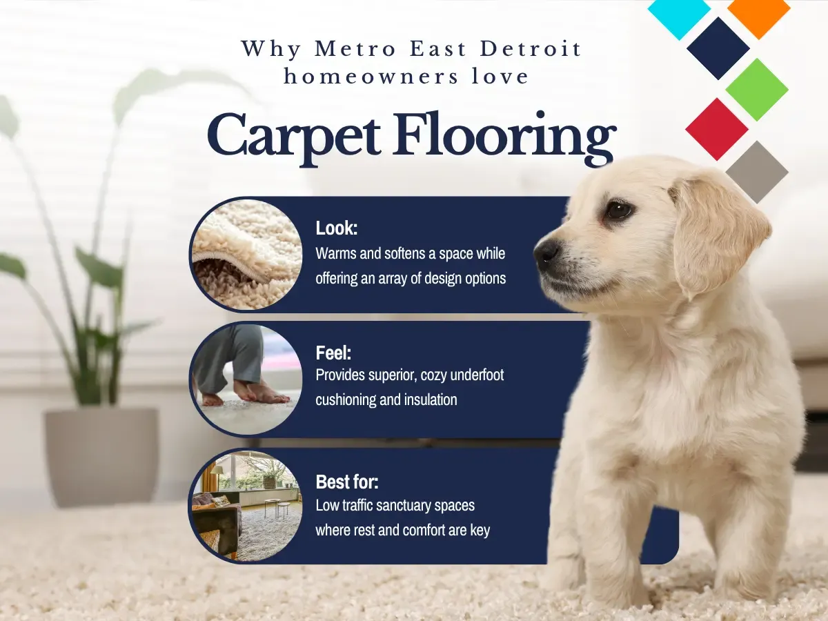 Why Metro East Detroit Homeowners Love Carpet Flooring