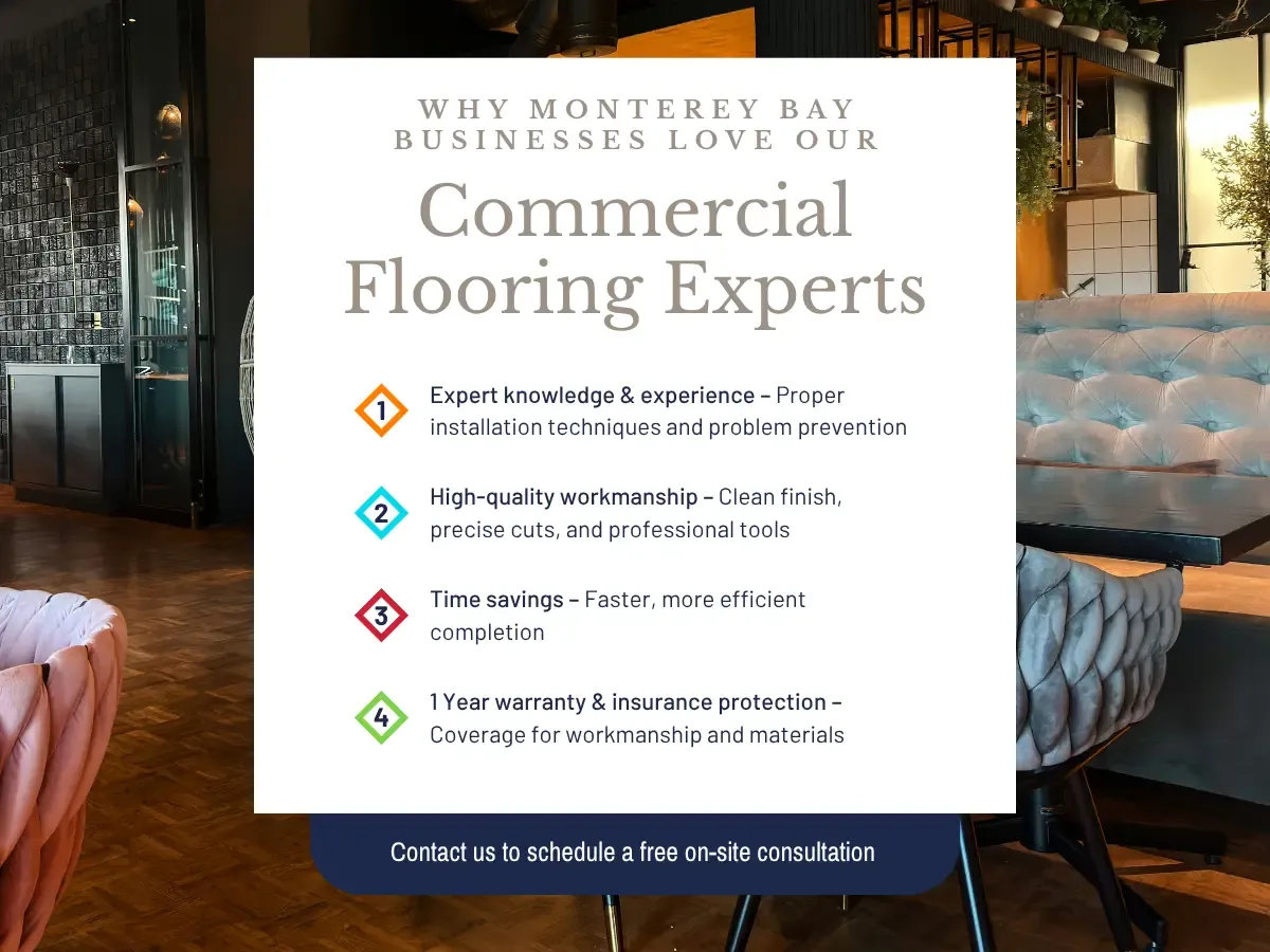 Why Monterey Bay Businesses Love Our Commercial Flooring