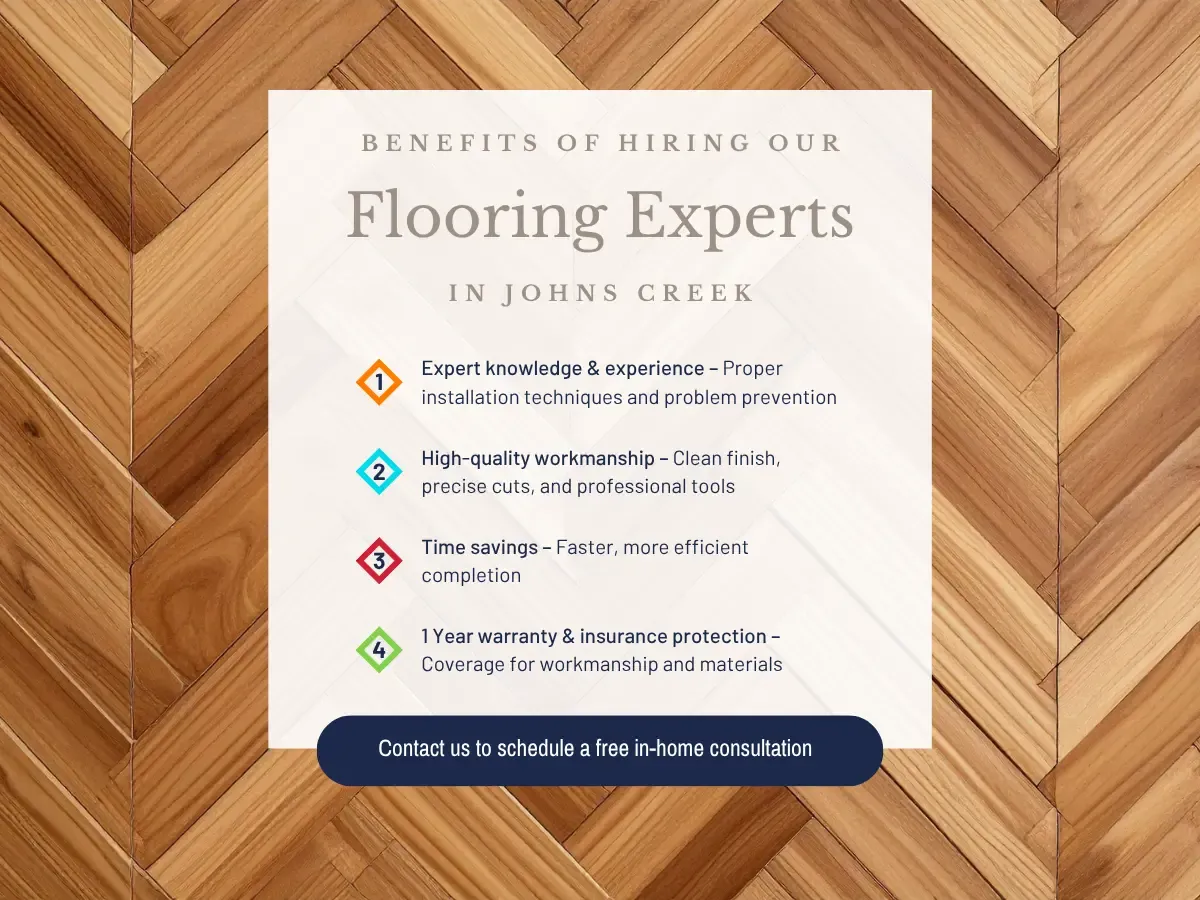 Benefits of Hiring Our Flooring Experts in John Creek