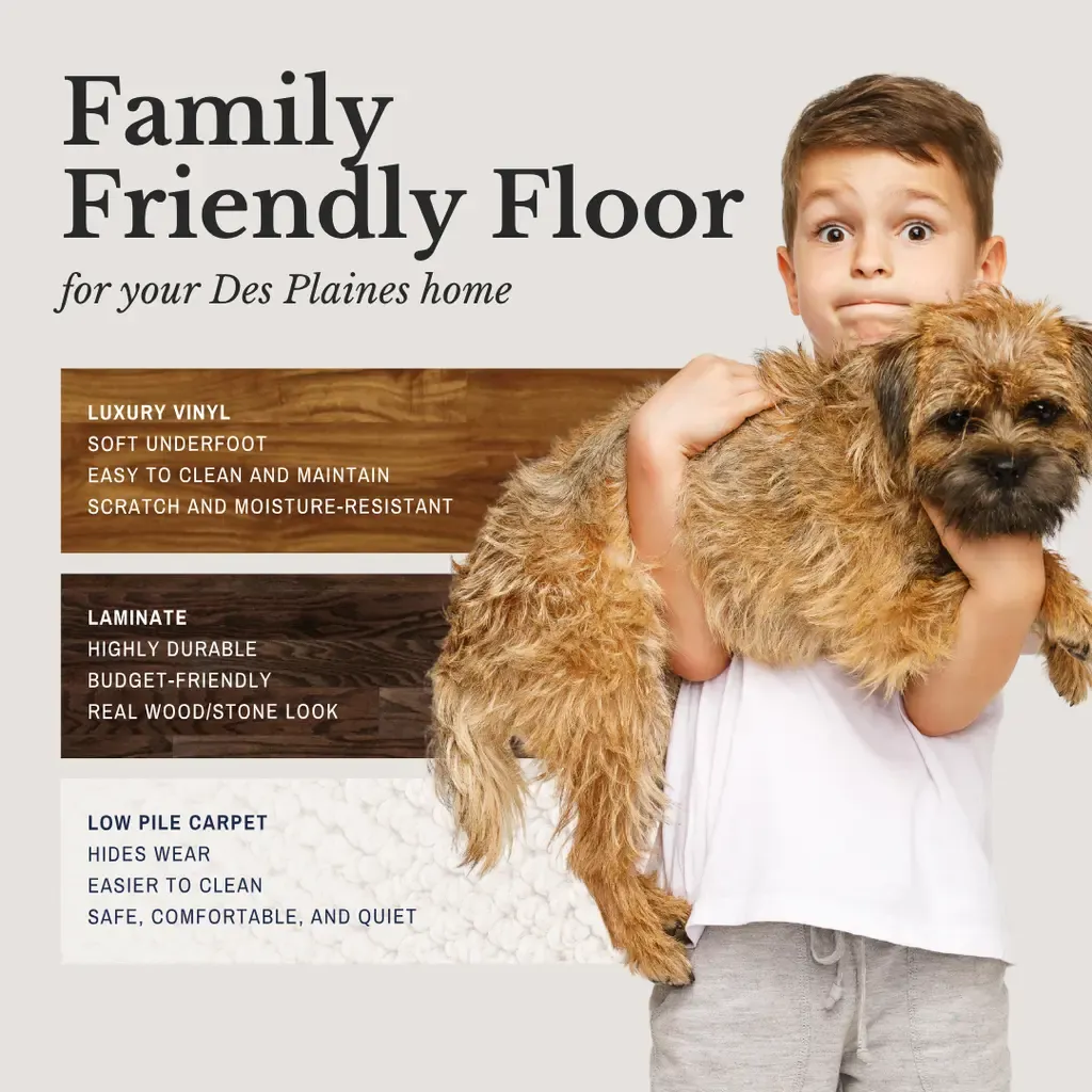 Family Friendly Floor for your Des Plaines home.