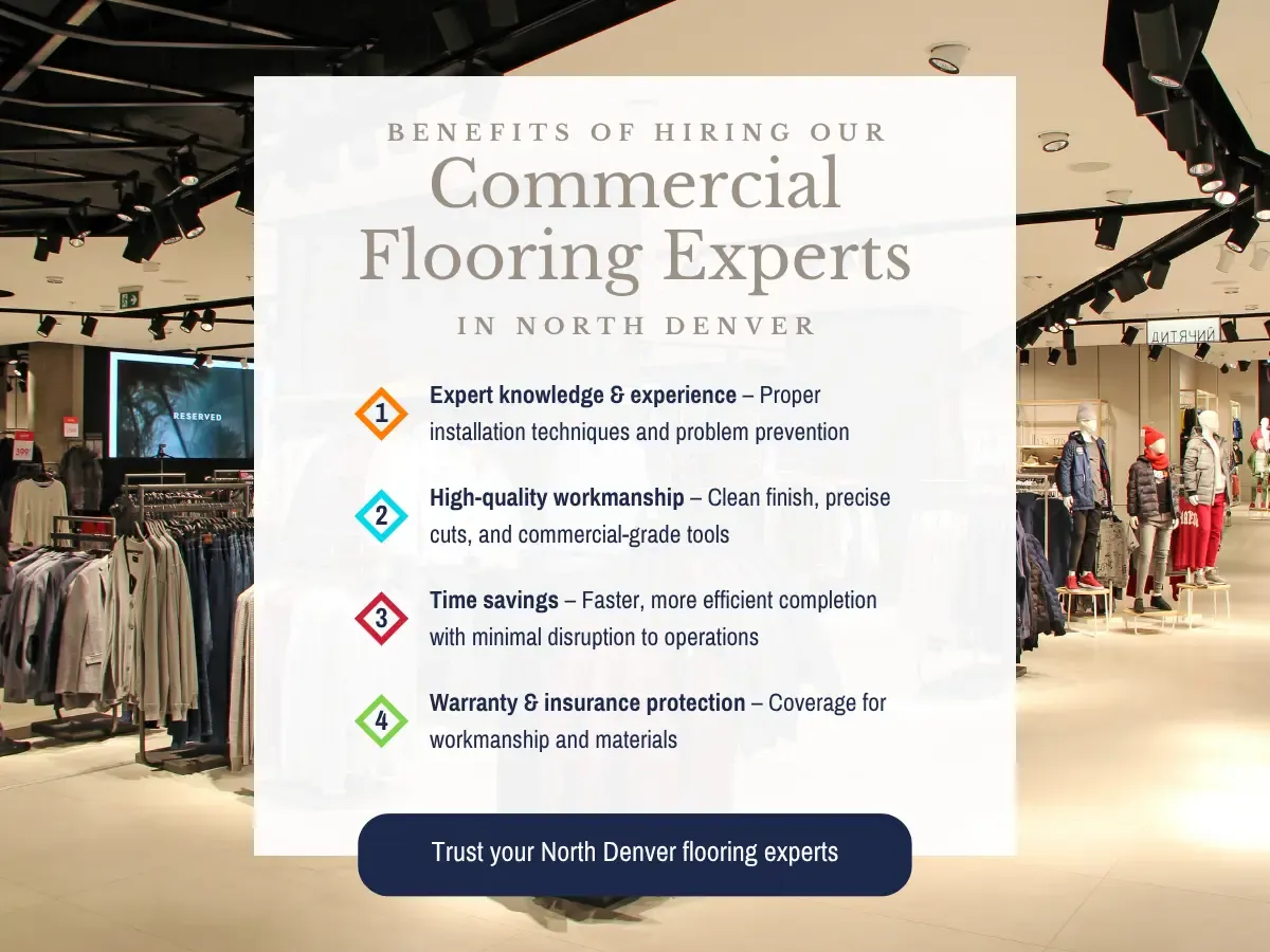 benefits Of hiring Our Commercial Flooring Experts