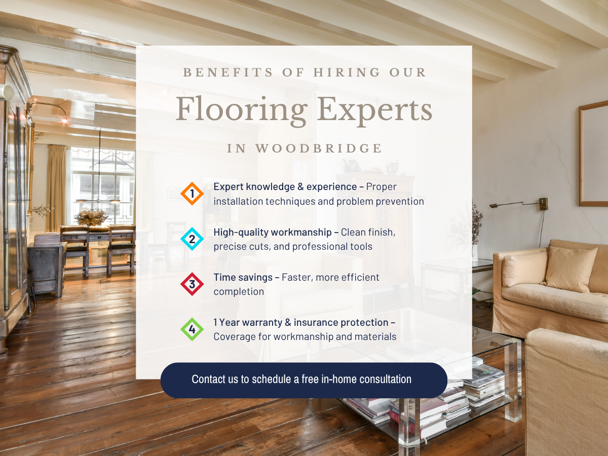 Your local source for flooring installation in Woodbridge.