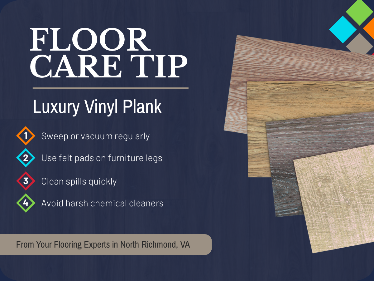 Floor care tips for Luxury Vinyl Plank