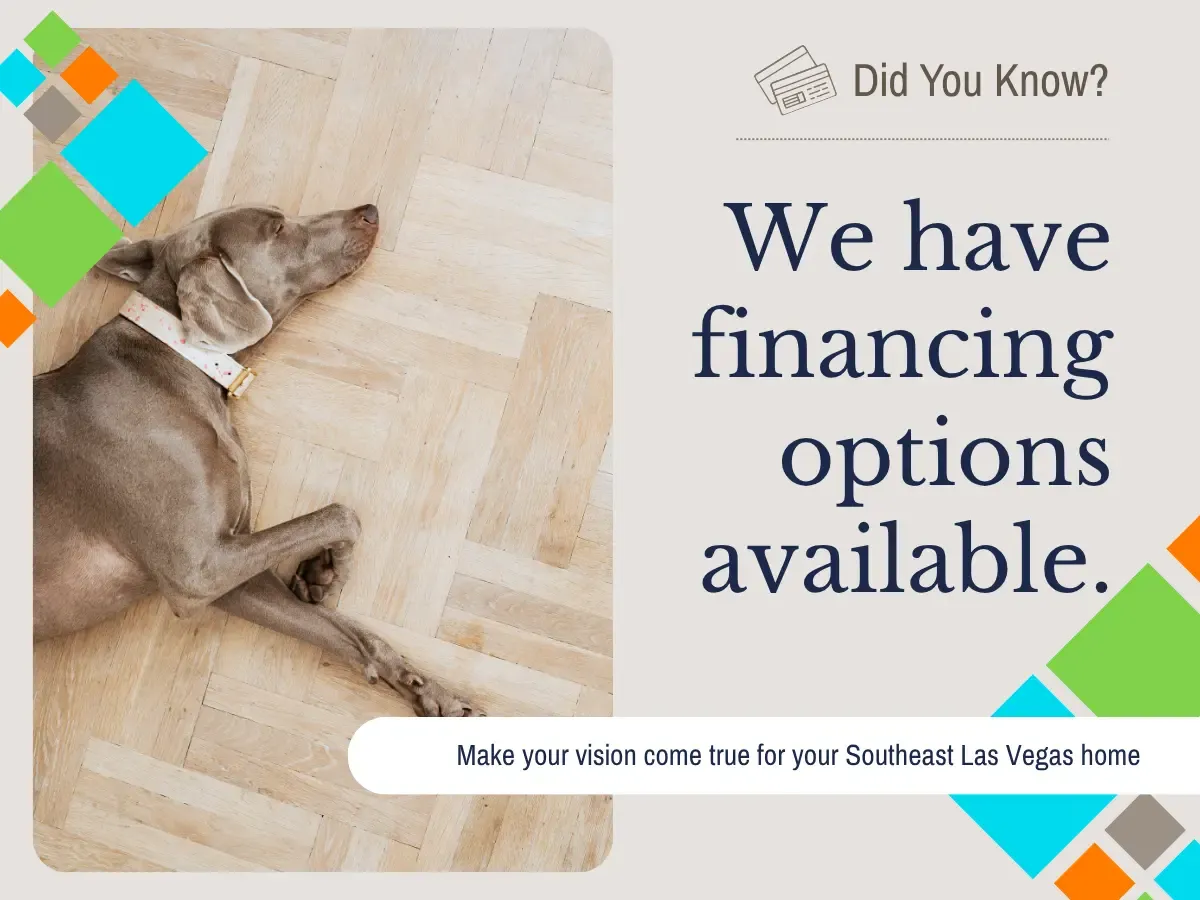 We have Financing Options Available