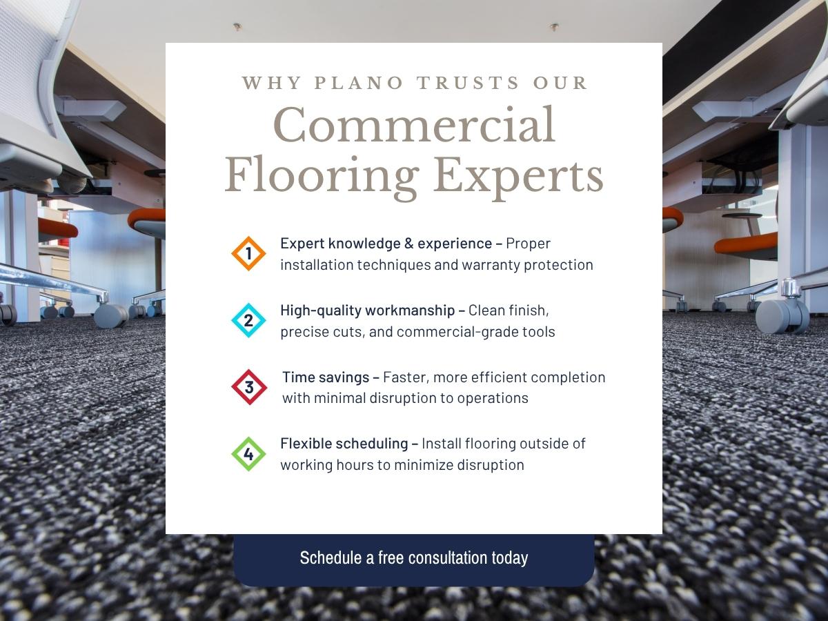 Why Plano Trusts Our Commercial Flooring