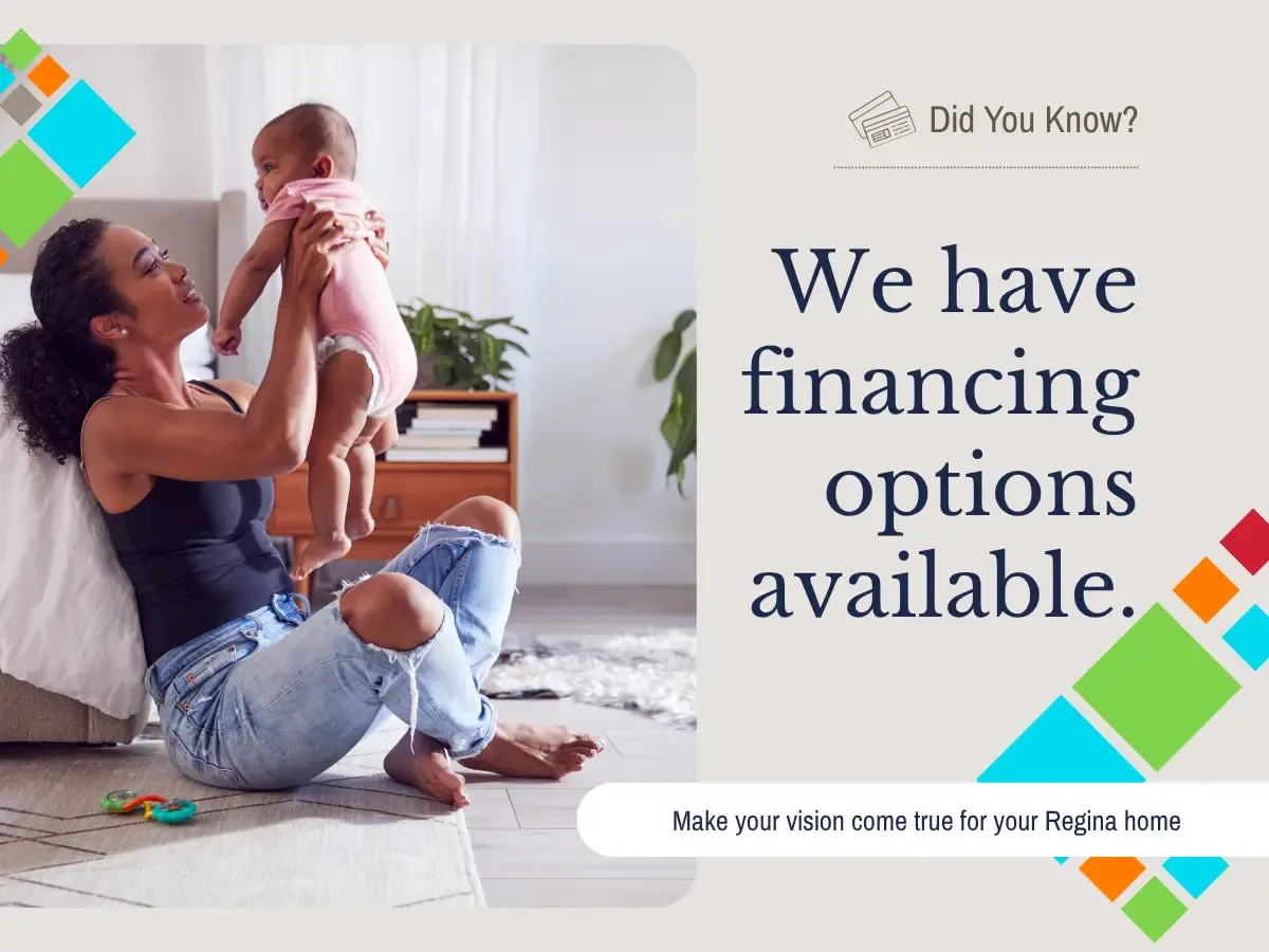 Chart displaying different financing options for homebuyers, including loans and grants.