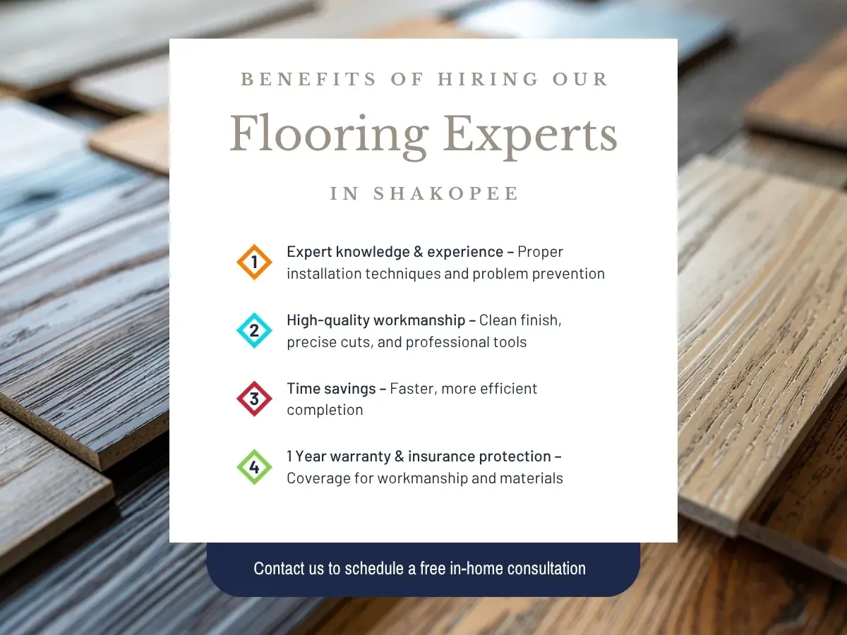 Benefits of hiring Our Flooring Experts in Shakopee