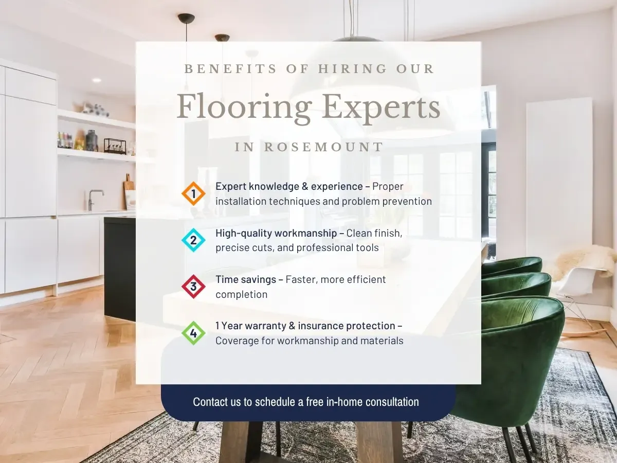 Benefits of hiring Our Flooring Experts in Rosemount
