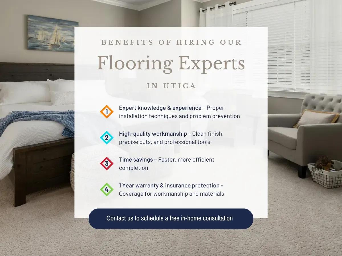 Contact our experts for flooring installation in Utica, NY