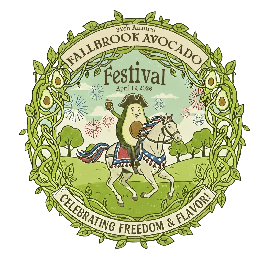 39th Annual Fallbrook Avocado Festival Freedom & Flavor graphic