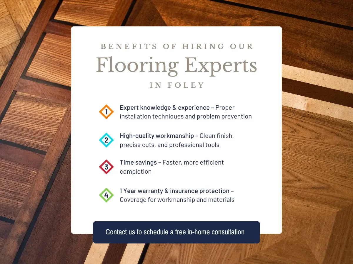 Contact us today for installation and flooring in Foley, Alabama