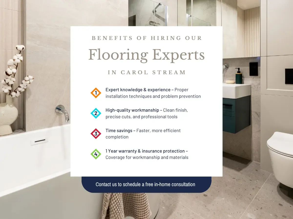 Contact us for flooring installation in Carol Stream