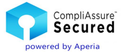 CompliAssure Secured powered by Aperia badge