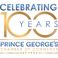Prince George's Chamber of Commerce logo "Celebrating 100 Years"