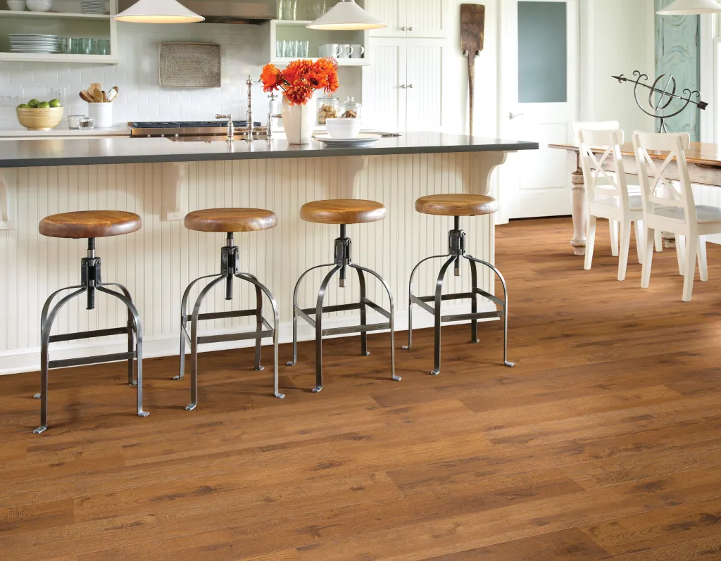 Kitchen with laminate flooring
