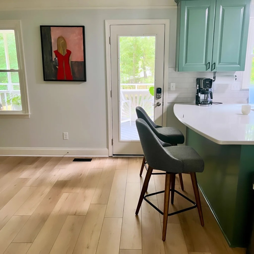 LVP flooring in kitchen